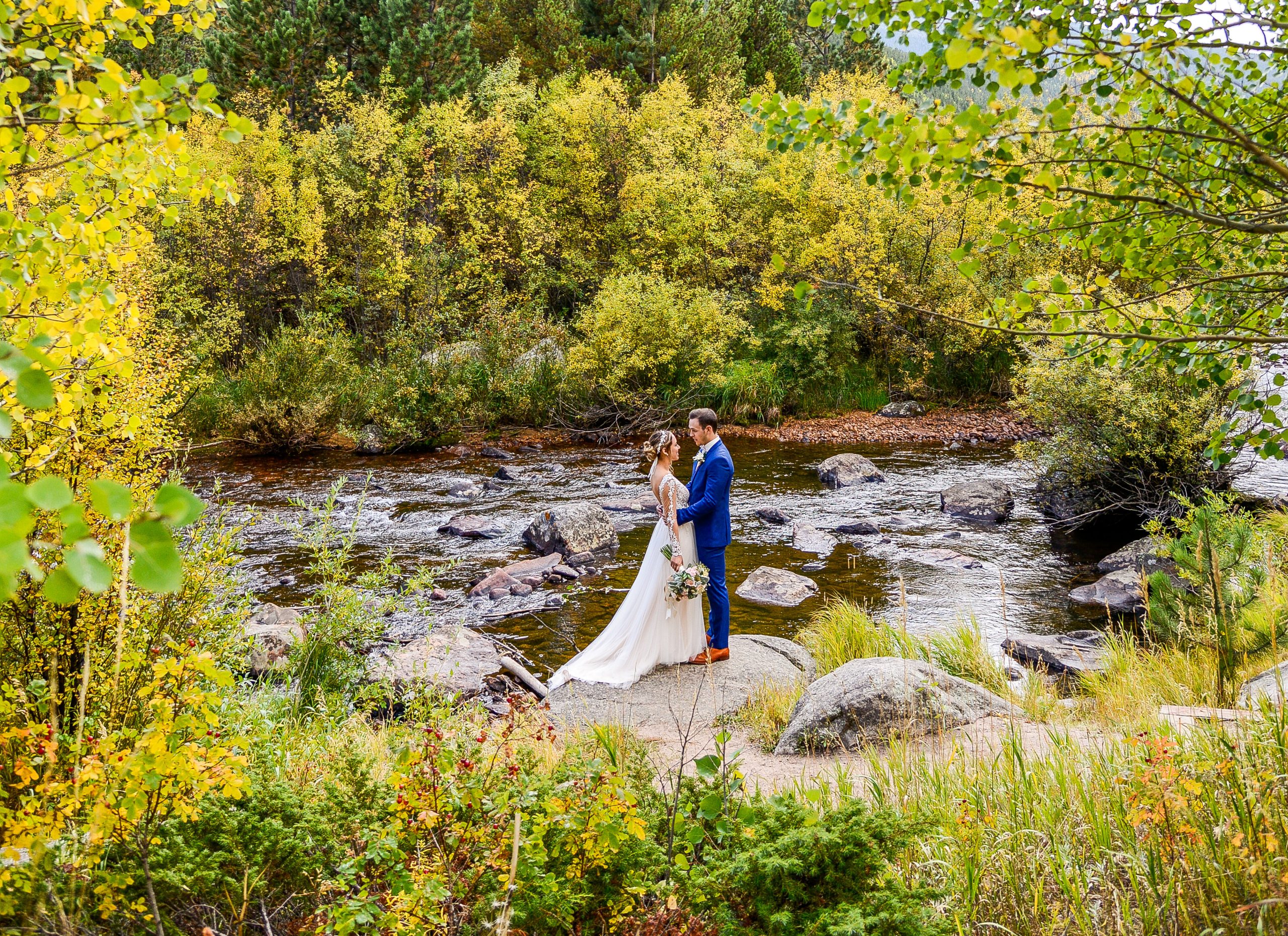 Couple by river