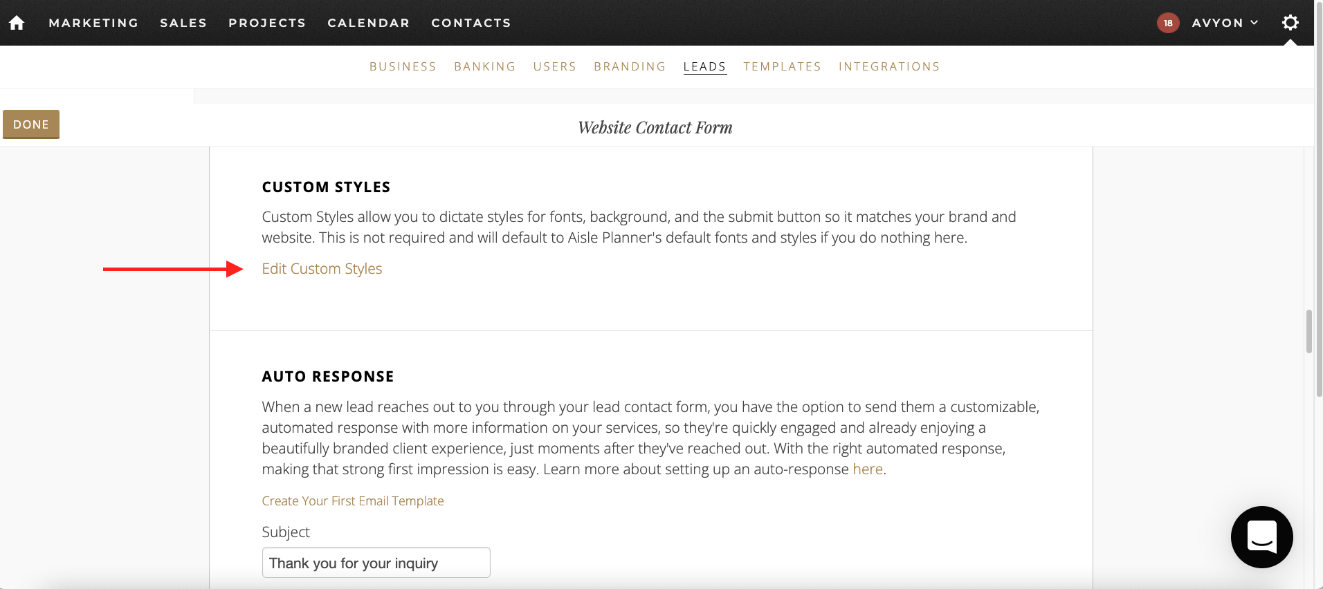 custom styles