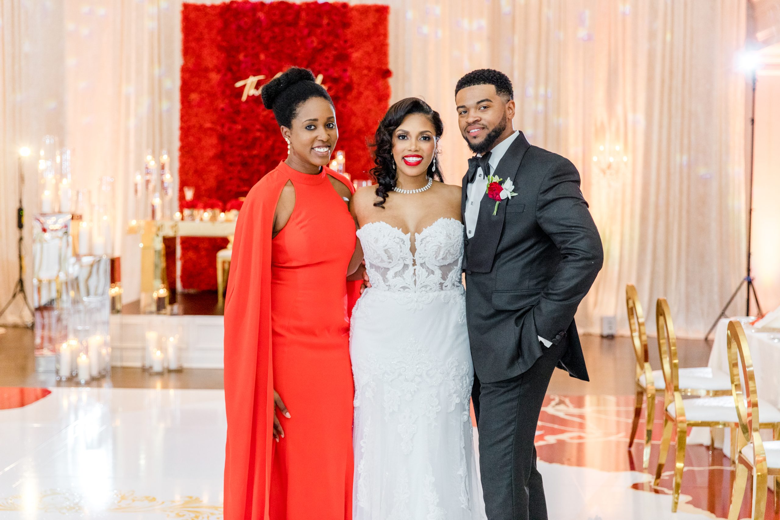 Feyisola wedding planner with high-end couple
