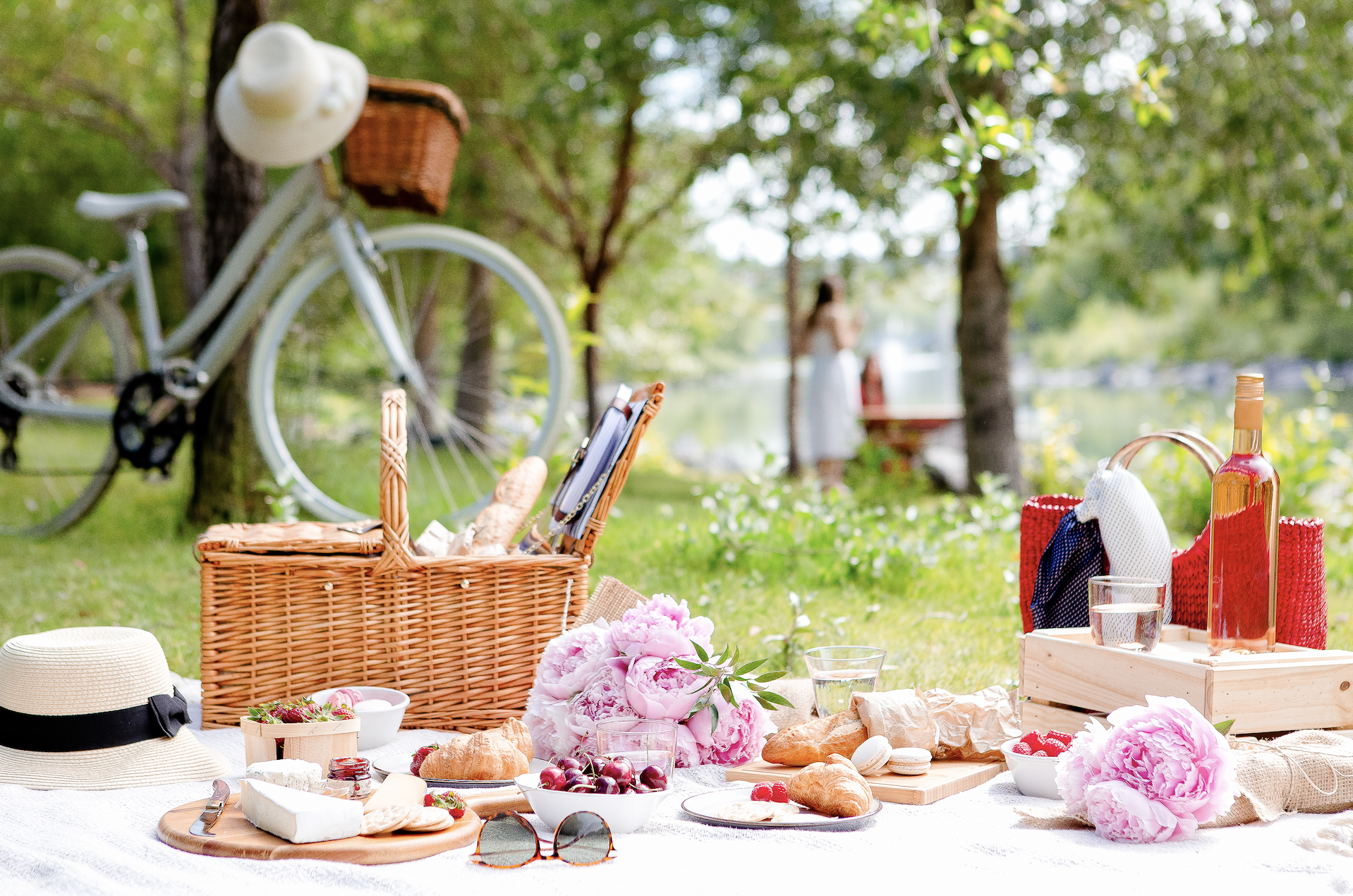 Picnic by a lake