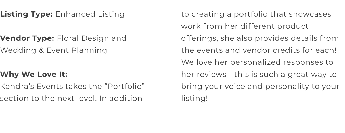 Kendra Events