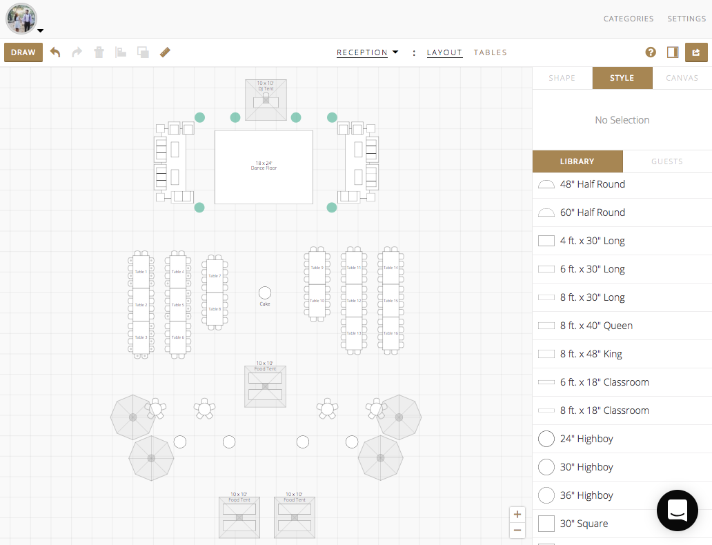 Layouts and Seating